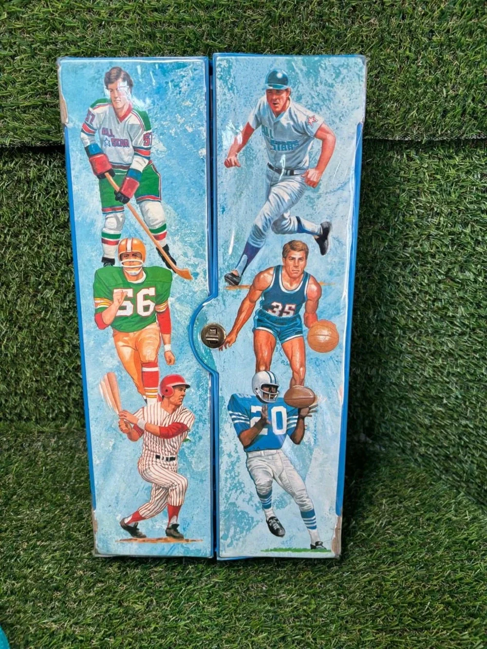 Vintage Sports All Stars 30 Cassette Tape Carrying Case Holder Vinyl Storage Box - Picture 2 of 8